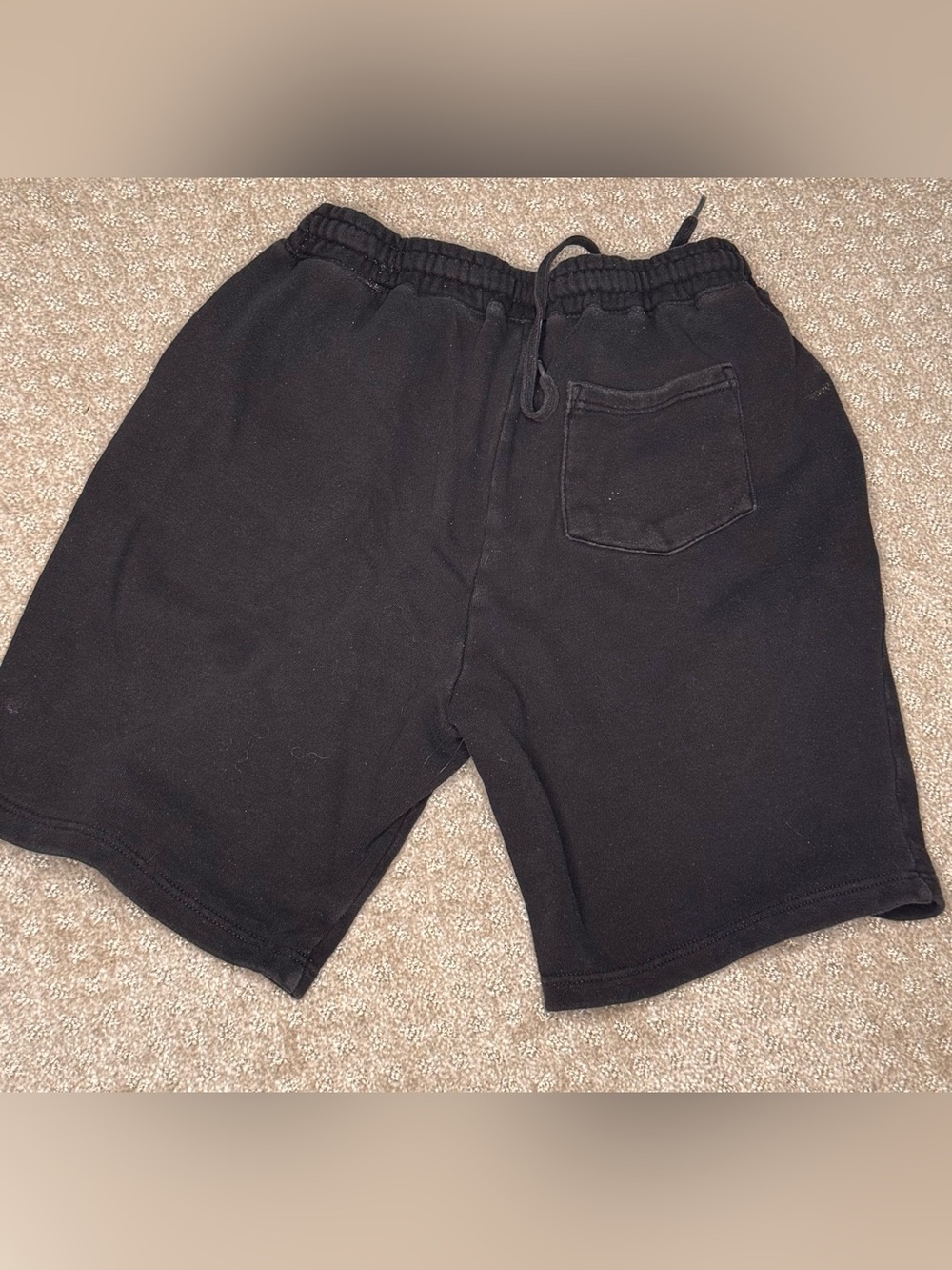 L.O.V.E. "Loyalty Over Values Everything" Black Graphic Sweat Shorts - Size S - Picture 2 of 9